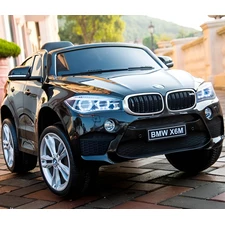 Детский электромобиль JJ 2199 EBLR-2 BMW, кожаное сиденье, черный